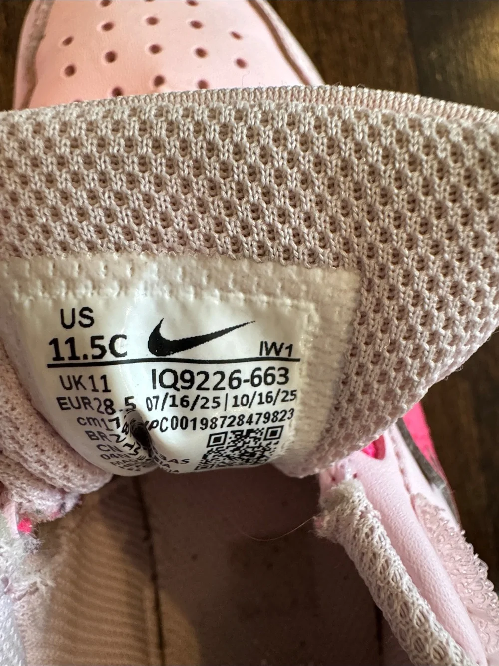Nike Court Borough Low Recraft Sneakers Pink Neon Girls Size 11.5C Toddler